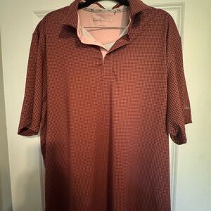 Walter Hagen Red Grid Polo Shirt